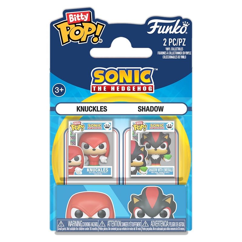 Funko Bitty Pop! Pack 2 Knuckles & Shadow - Sonic 2,5 cm Funko Bitty Pop! Pack 2 Knuckles & Shadow - Sonic 2,5 cm