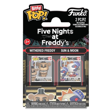 Funko Bitty Pop! Withered Freddy & Sun & Moon - Five Nights at Freddy's Pack de 2