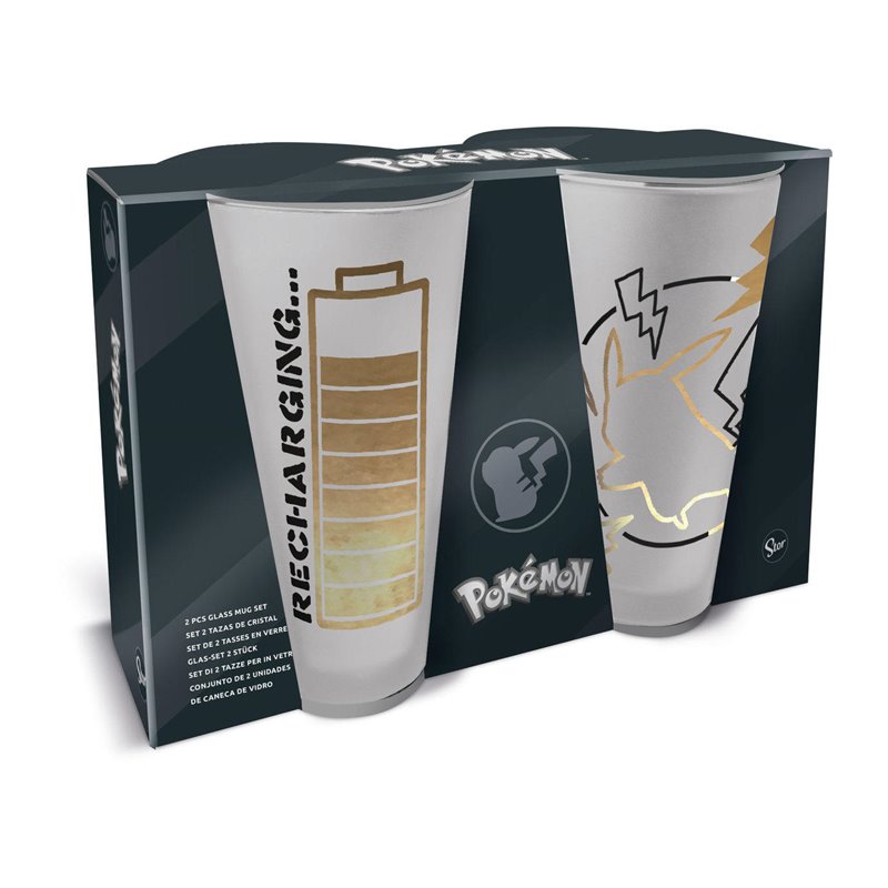Pack 2 Vasos Cristal Pikachu - Pokémon Pack 2 Vasos Cristal Pikachu - Pokémon