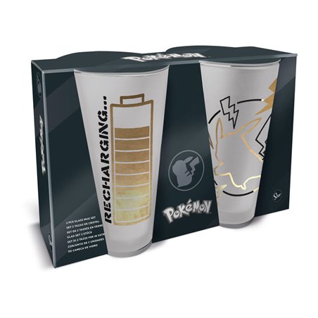 Pack 2 Vasos Cristal Pikachu - Pokémon