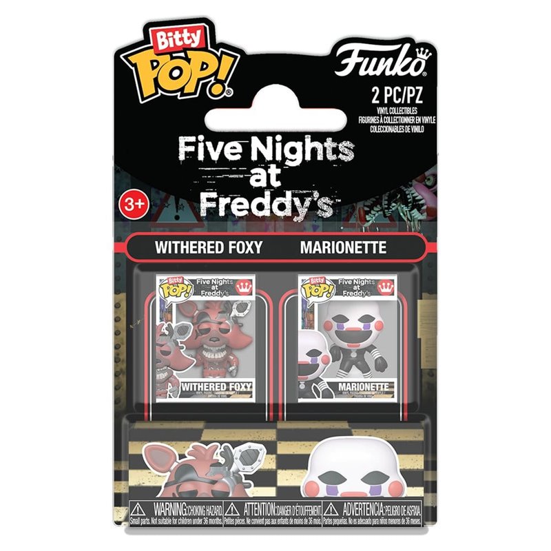 Funko Bitty Pop! Withered Foxy & Marionette - Five Nights at Freddy's Pack de 2