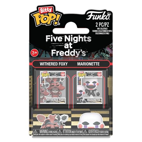 Funko Bitty Pop! Withered Foxy & Marionette - Five Nights at Freddy's Pack de 2