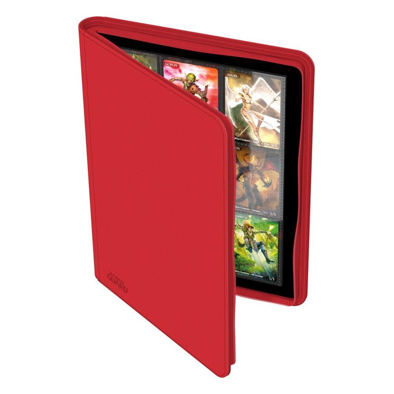 Zipfolio 360 18-Pocket Xenoskin - Carpeta para Cartas Rojo - Album con Cremallera