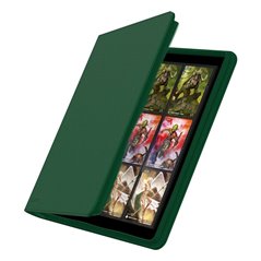 Zipfolio 480 24-Pocket Xenoskin - Carpeta para Cartas Verde - Album con Cremallera