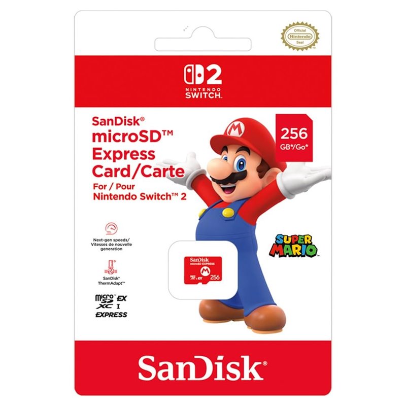 Sandisk Micro SD Express 256 Gb - Nintendo Switch 2 Sandisk Micro SD Express 256 Gb - Nintendo Switch 2