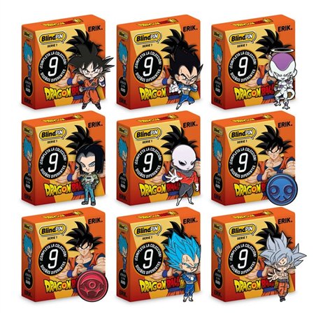 Chapas Esmaltadas Blind Box Mystery - Dragon Ball - Pines Sorpresa