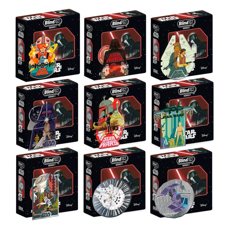 Chapas Esmaltadas Blind Box Mystery - Star Wars - Pines Sorpresa Chapas Esmaltadas Blind Box Mystery - Star Wars - Pines Sorpresa