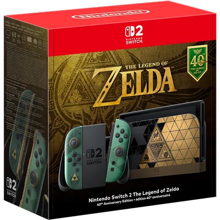 Consola Nintendo Switch 2 The Legend of Zelda 40 Aniversario