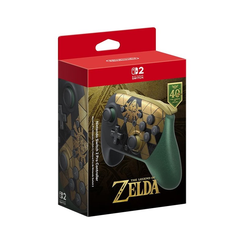 Mando Pro Nintendo Switch 2 The Legend of Zelda 40 Aniversario – Oficial Nintendo Mando Pro Nintendo Switch 2 The Legend of Zelda 40 Aniversario – Oficial Nintendo