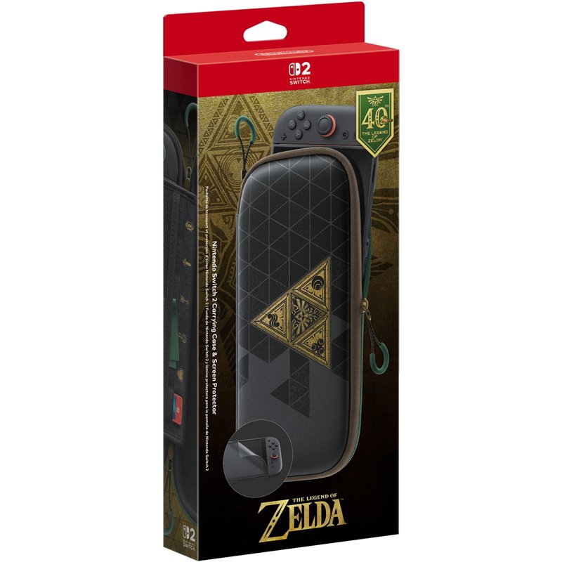 Funda Oficial Nintendo Switch 2 The Legend of Zelda 40 Aniversario + Protector de Pantalla Funda Oficial Nintendo Switch 2 The Legend of Zelda 40 Aniversario + Protector de Pantalla
