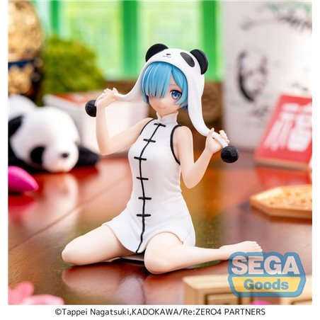 Re:Zero Starting Life in Another World Estatua PVC Yumemirize Rem Panda - Sega Goods