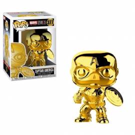 Funko Pop! MCU 10th Anniversary Chrome Capitan America Figura 10cm