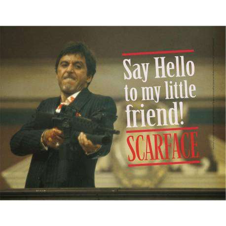 Poster de vidrio Say Hello Scarface