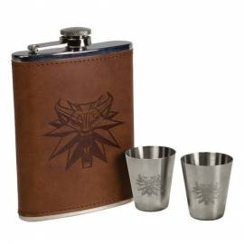Set Petaca The Witcher + 2 vasos de chupito - The Witcher