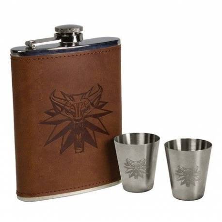 Set Petaca The Witcher + 2 vasos de chupito - The Witcher Set Petaca The Witcher + 2 vasos de chupito - The Witcher