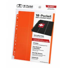Ultimate Guard 18-Pocket Pages Side-Loading 10 Unidades Naranja