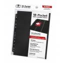 Ultimate Guard 18-Pocket Pages Side-Loading 10 Unidades Negro
