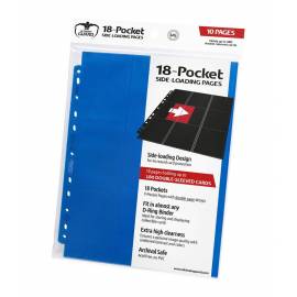 Ultimate Guard 18-Pocket Pages Side-Loading 10 Unidades Azul